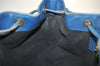Authentic Louis Vuitton Epi Petit Noe Shoulder Drawstring Bag M44105 Blue 1221I