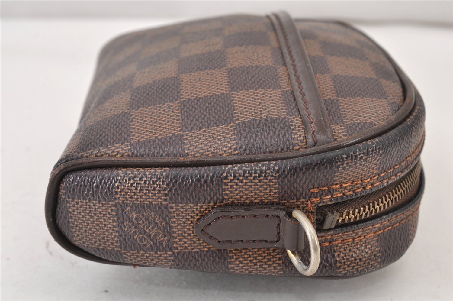 Authentic Louis Vuitton Damier Pochette Ipanema N51296 Shoulder Bag Junk 1221K