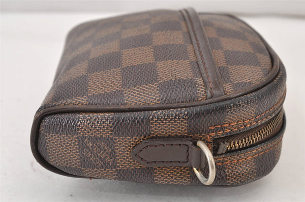 Authentic Louis Vuitton Damier Pochette Ipanema N51296 Shoulder Bag Junk 1221K
