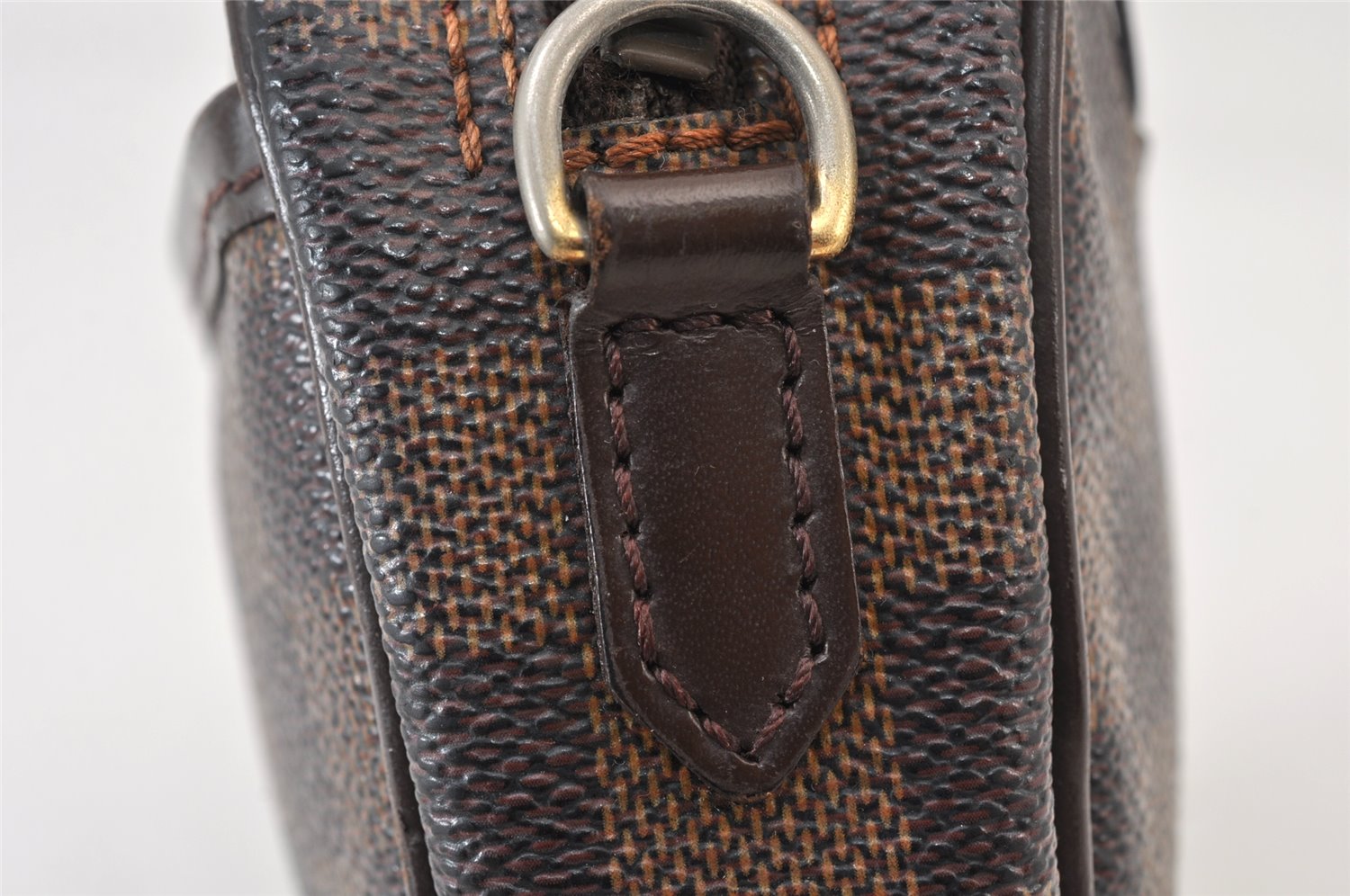 Authentic Louis Vuitton Damier Pochette Ipanema N51296 Shoulder Bag Junk 1221K