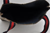 Authentic GUCCI Vintage Sherry Line Shoulder Tote Bag GG PVC Leather Navy 1222G