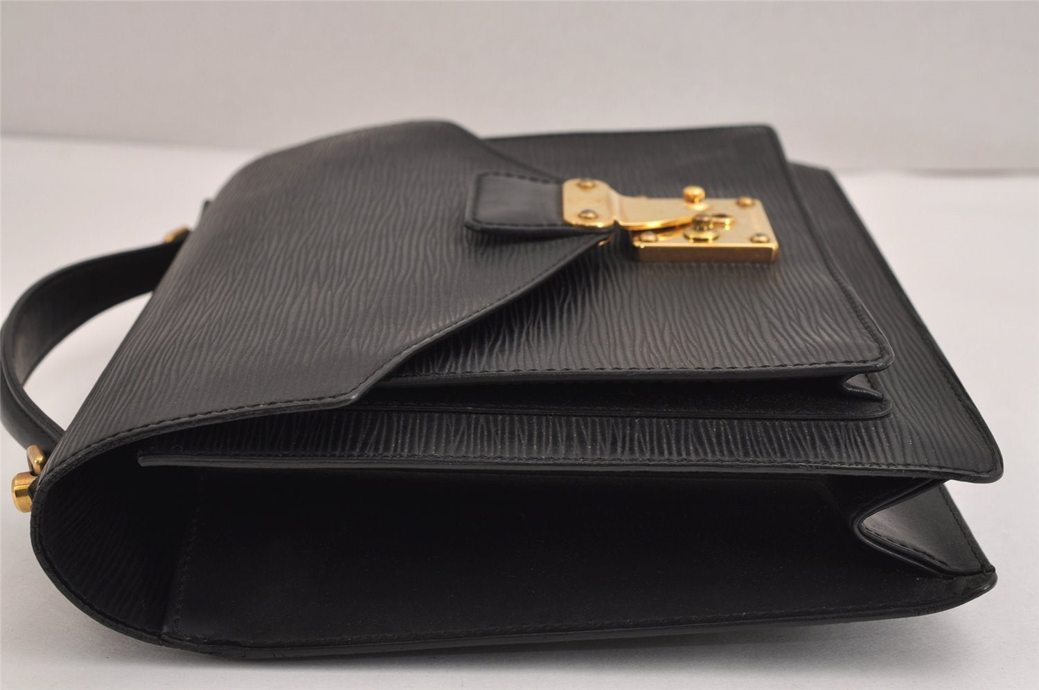 Authentic Louis Vuitton Epi Monceau 2Way Shoulder Hand Bag Black M52122 LV 1222J