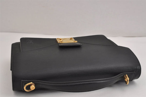Authentic Louis Vuitton Epi Monceau 2Way Shoulder Hand Bag Black M52122 LV 1222J