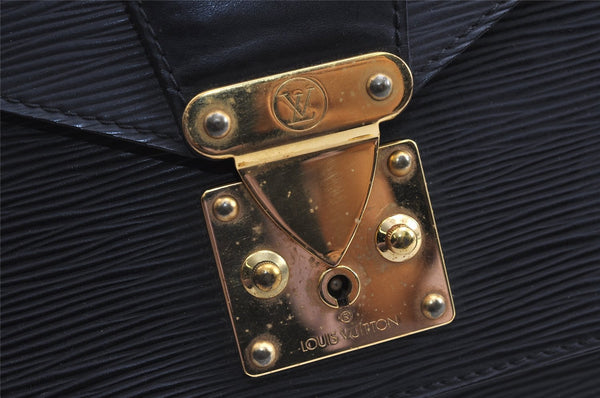 Authentic Louis Vuitton Epi Monceau 2Way Shoulder Hand Bag Black M52122 LV 1222J