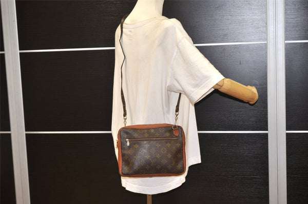 Authentic Louis Vuitton Monogram Shoulder Cross Body Bag Old Model LV 1222K