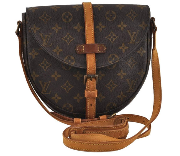 Authentic Louis Vuitton Monogram Chantilly MM Shoulder Bag M51233 Junk 1223J