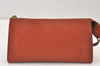 Authentic Louis Vuitton Epi Pochette Accessoires Pouch Brown M52953 LV 1224K