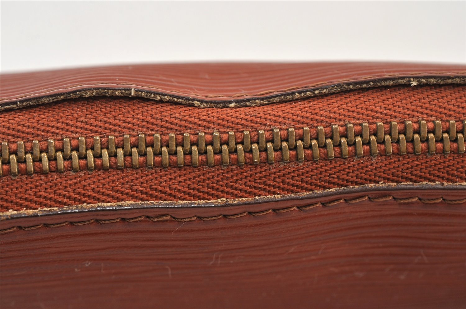 Authentic Louis Vuitton Epi Pochette Accessoires Pouch Brown M52953 LV 1224K