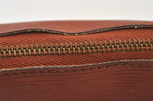 Authentic Louis Vuitton Epi Pochette Accessoires Pouch Brown M52953 LV 1224K