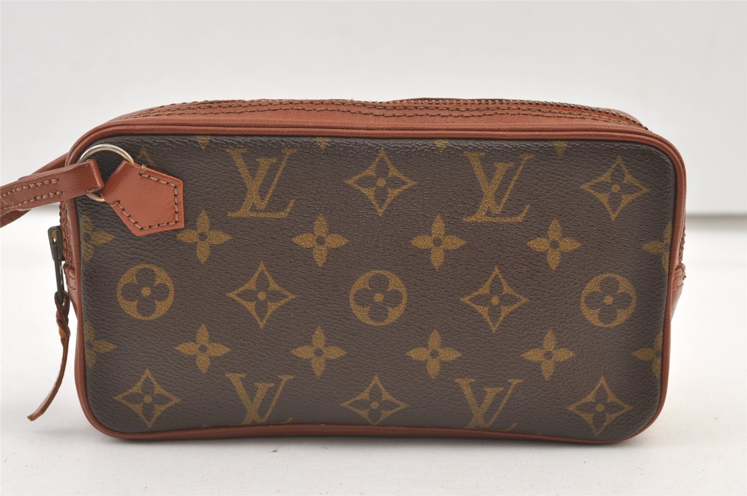 Auth Louis Vuitton Monogram Pochette Sport PM Clutch Hand Bag Old Model LV 1225K