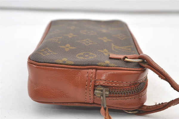 Auth Louis Vuitton Monogram Pochette Sport PM Clutch Hand Bag Old Model LV 1225K