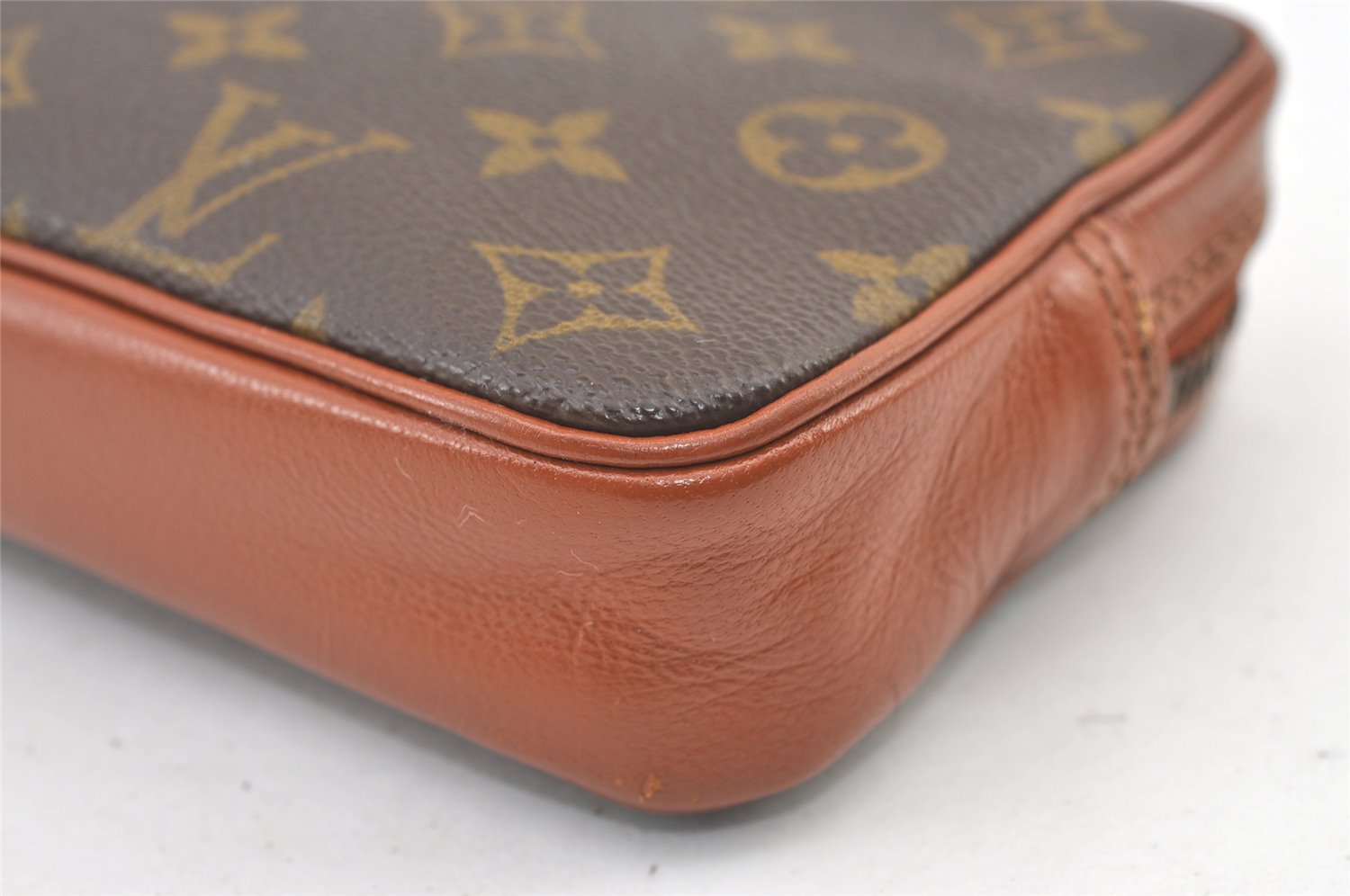 Auth Louis Vuitton Monogram Pochette Sport PM Clutch Hand Bag Old Model LV 1225K