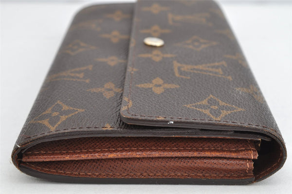 Authentic Louis Vuitton Monogram Portefeuille Sarah Purse Wallet M61734 LV 1226K