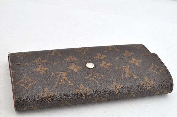 Authentic Louis Vuitton Monogram Portefeuille Sarah Purse Wallet M61734 LV 1226K