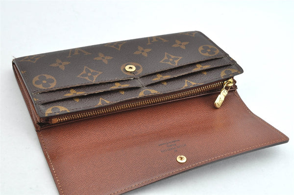 Authentic Louis Vuitton Monogram Portefeuille Sarah Purse Wallet M61734 LV 1226K