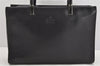 Authentic GUCCI Bamboo 2Way Shoulder Hand Bag Leather 0021035 Black 1227K