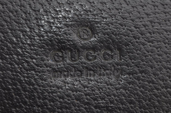 Authentic GUCCI Bamboo 2Way Shoulder Hand Bag Leather 0021035 Black 1227K