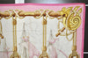 Authentic HERMES Carre 90 Scarf "Tribord " Silk Pink 1228K