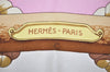 Authentic HERMES Carre 90 Scarf "Tribord " Silk Pink 1228K