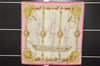 Authentic HERMES Carre 90 Scarf "Tribord " Silk Pink 1228K