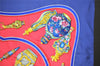 Authentic HERMES Carre 90 Scarf "Qu' importe le flacon…" Silk Navy 1229K