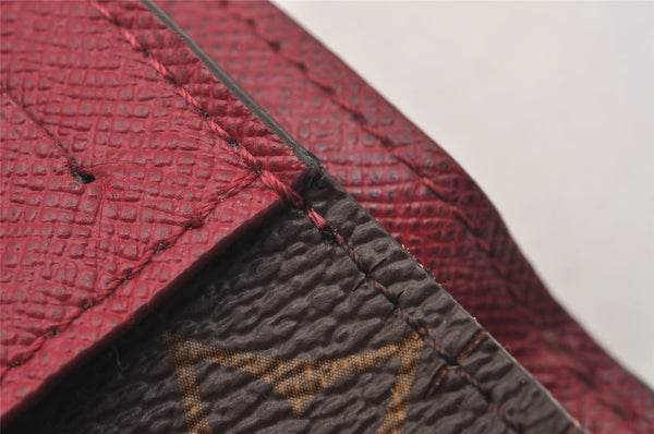 Auth Louis Vuitton Monogram Portefeuille Ariane Wallet M62036 Fuchsia LV 1230I