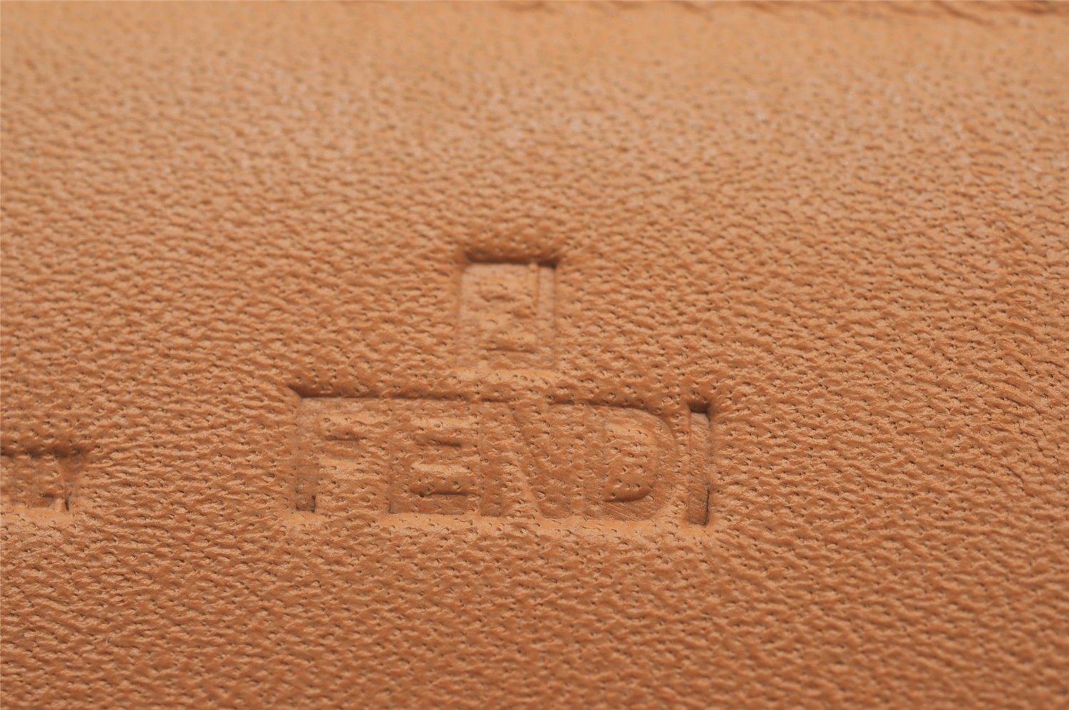 Authentic FENDI Zucchino Vintage Long Wallet Purse Canvas Brown Box 1232I