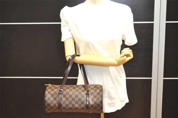 Authentic Louis Vuitton Damier Papillon 30 Hand Bag Purse N51303 LV 1233I