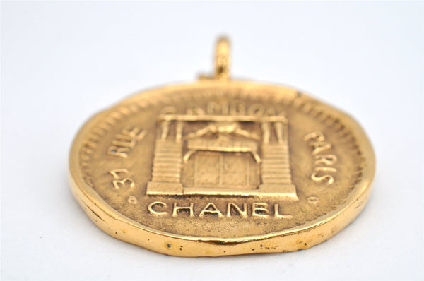 Authentic CHANEL Vintage 31 RUE CAMBON Pendant Top Charm Gold 1235K