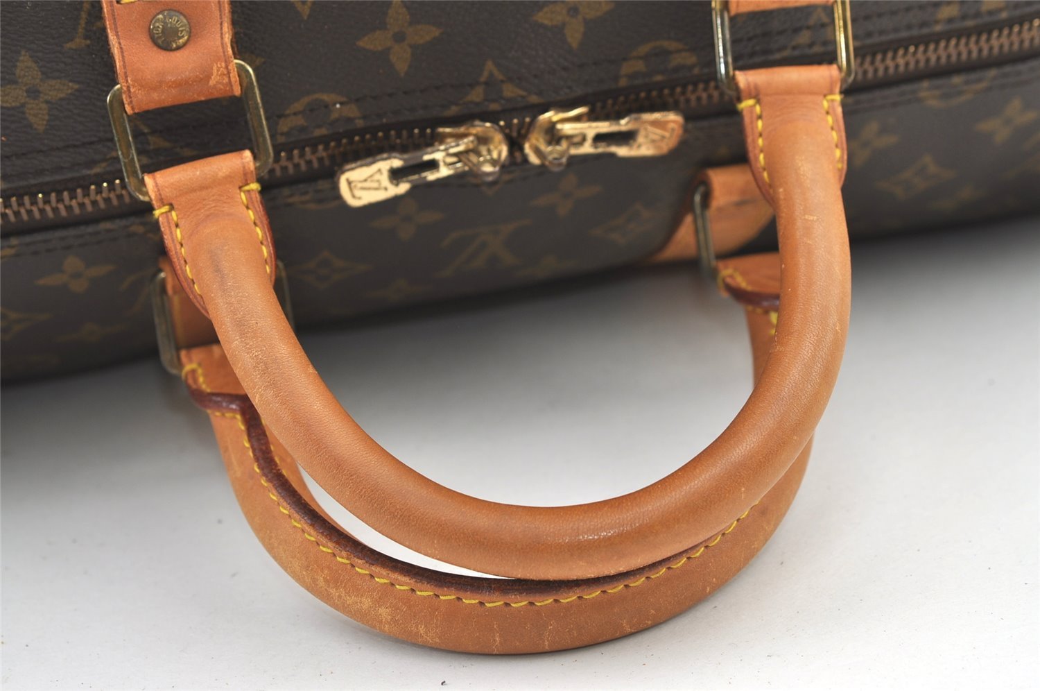 Authentic Louis Vuitton Monogram Keepall Bandouliere 55 M41414 Boston Bag 1236K