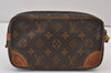 Authentic Louis Vuitton Monogram Marly Dragonne PM M51827 Clutch Hand Bag 1237K
