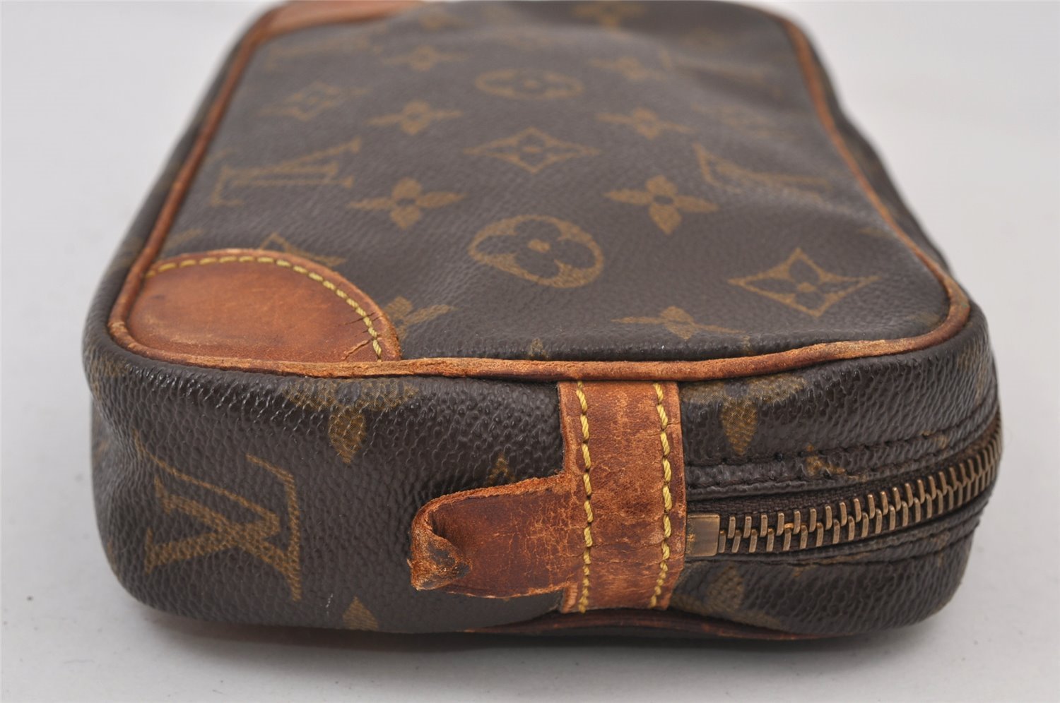 Authentic Louis Vuitton Monogram Marly Dragonne PM M51827 Clutch Hand Bag 1237K