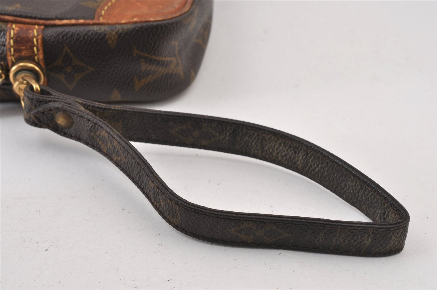 Authentic Louis Vuitton Monogram Marly Dragonne PM M51827 Clutch Hand Bag 1237K