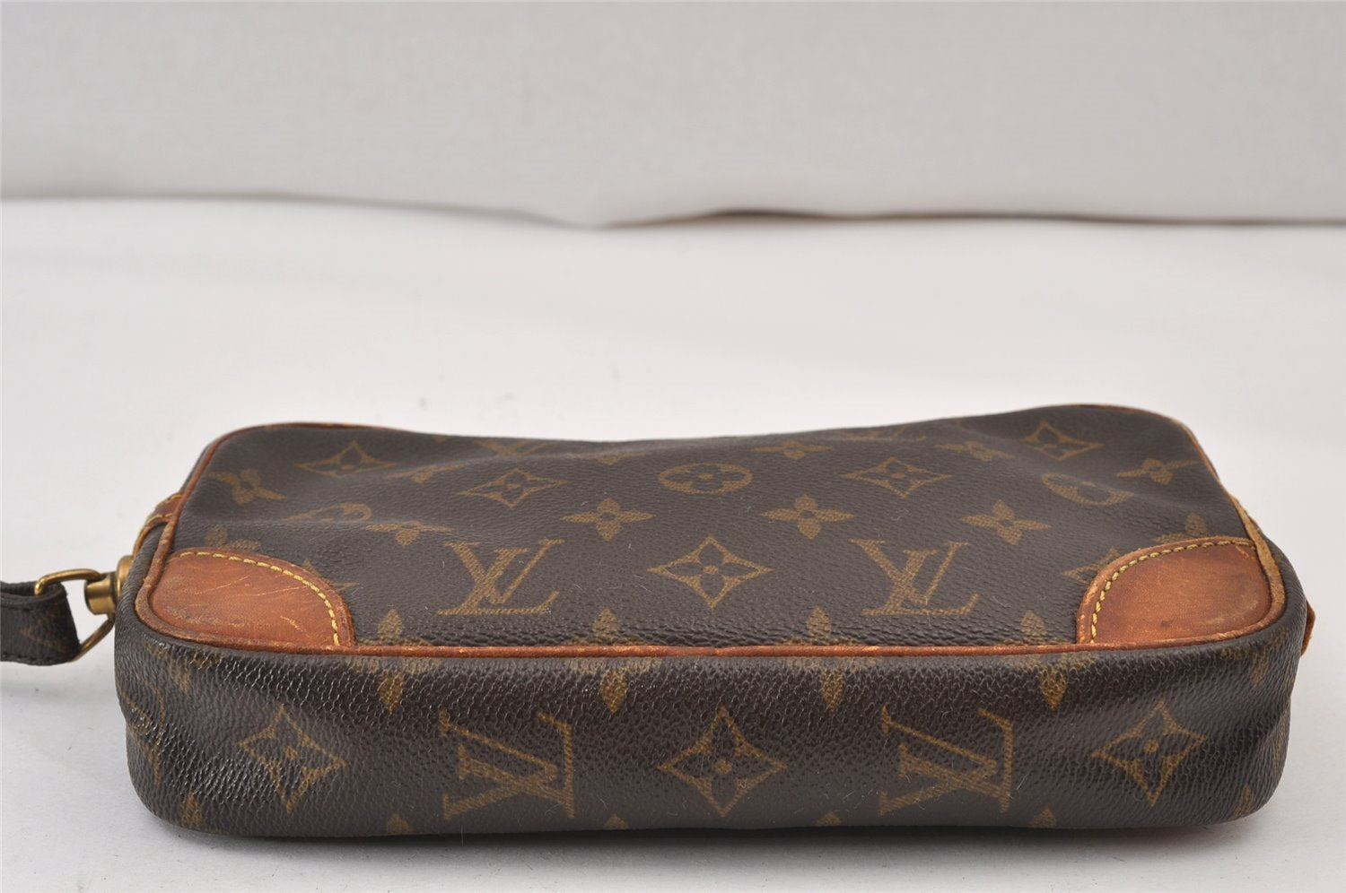Authentic Louis Vuitton Monogram Marly Dragonne PM M51827 Clutch Hand Bag 1237K