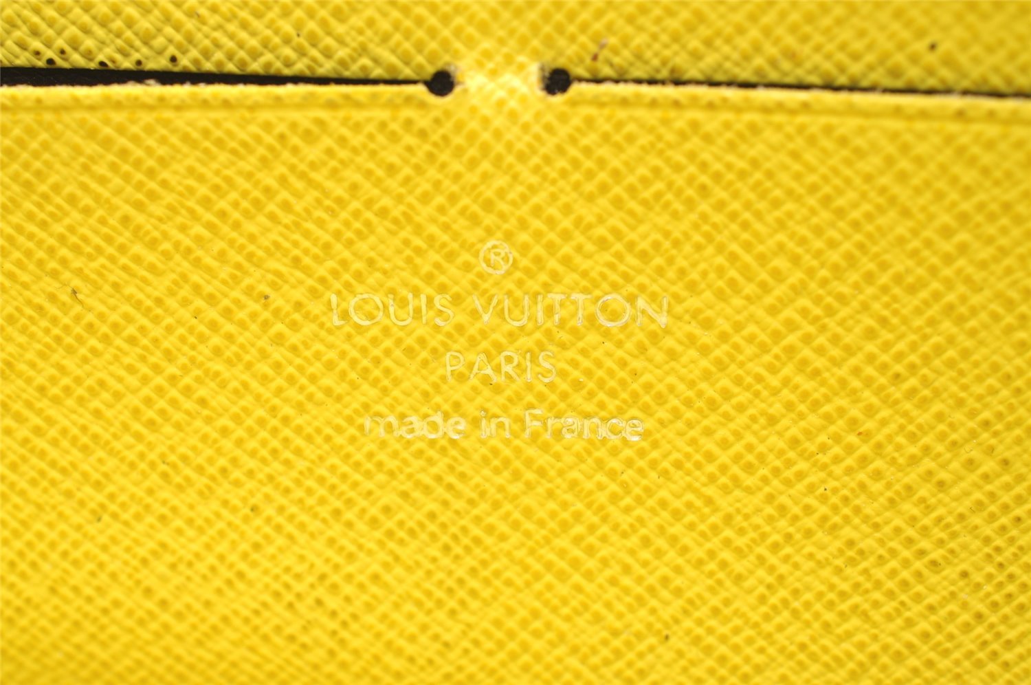 Authentic Louis Vuitton Epi Zippy Long Wallet Purse Yellow M60309 LV 1238J