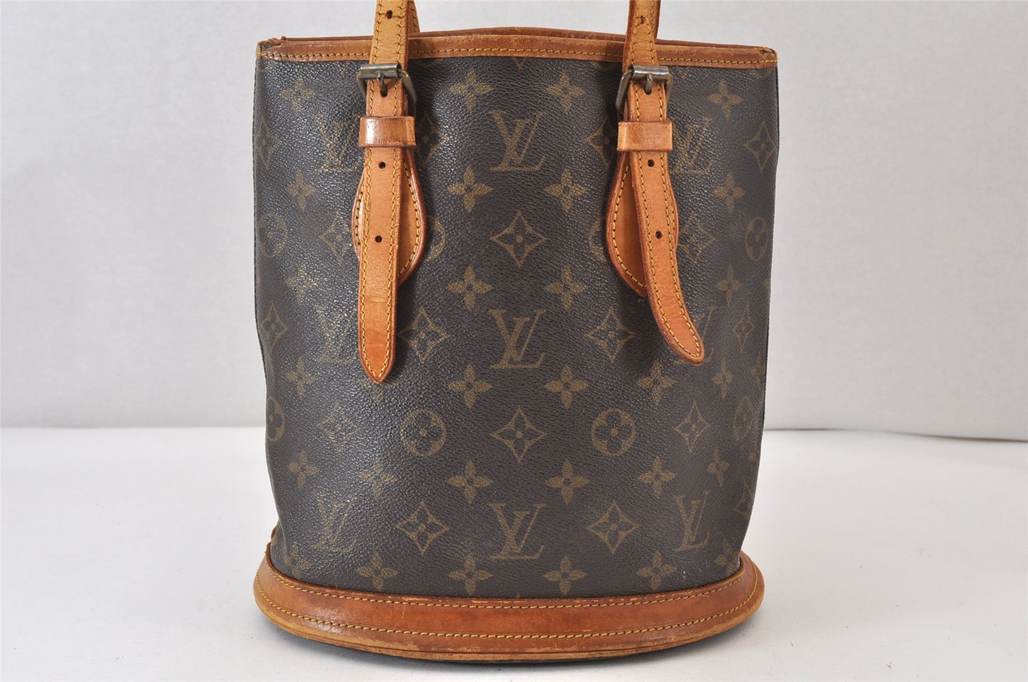 Authentic Louis Vuitton Monogram Bucket PM Shoulder Tote Bag Old Model LV 1238K