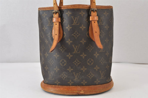 Authentic Louis Vuitton Monogram Bucket PM Shoulder Tote Bag Old Model LV 1238K