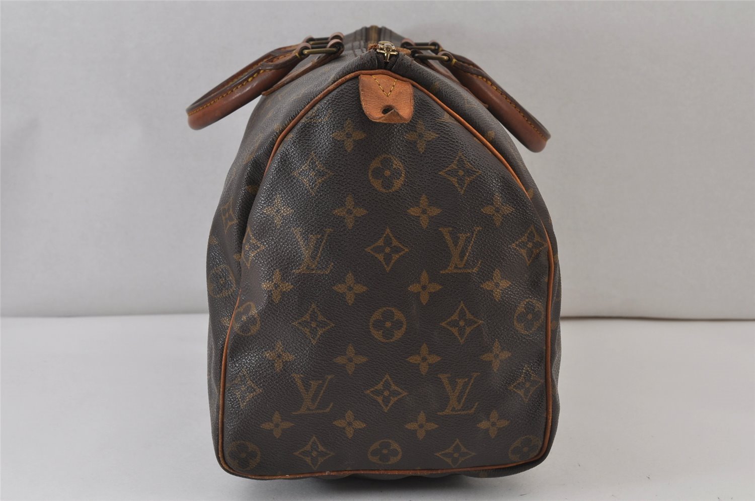 Authentic Louis Vuitton Monogram Speedy 35 Hand Boston Bag M41524 LV 1239K