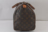 Authentic Louis Vuitton Monogram Speedy 35 Hand Boston Bag M41524 LV 1239K