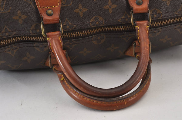 Authentic Louis Vuitton Monogram Speedy 35 Hand Boston Bag M41524 LV 1239K