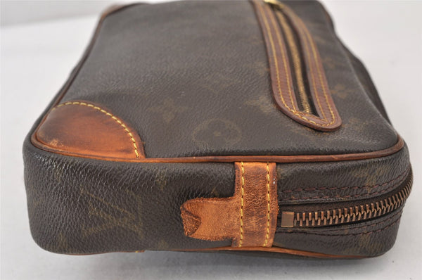 Authentic Louis Vuitton Monogram Marly Dragonne GM M51825 Clutch Hand Bag 1241K