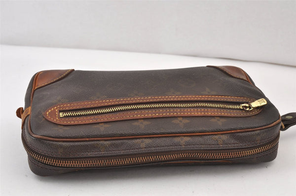 Authentic Louis Vuitton Monogram Marly Dragonne GM M51825 Clutch Hand Bag 1241K