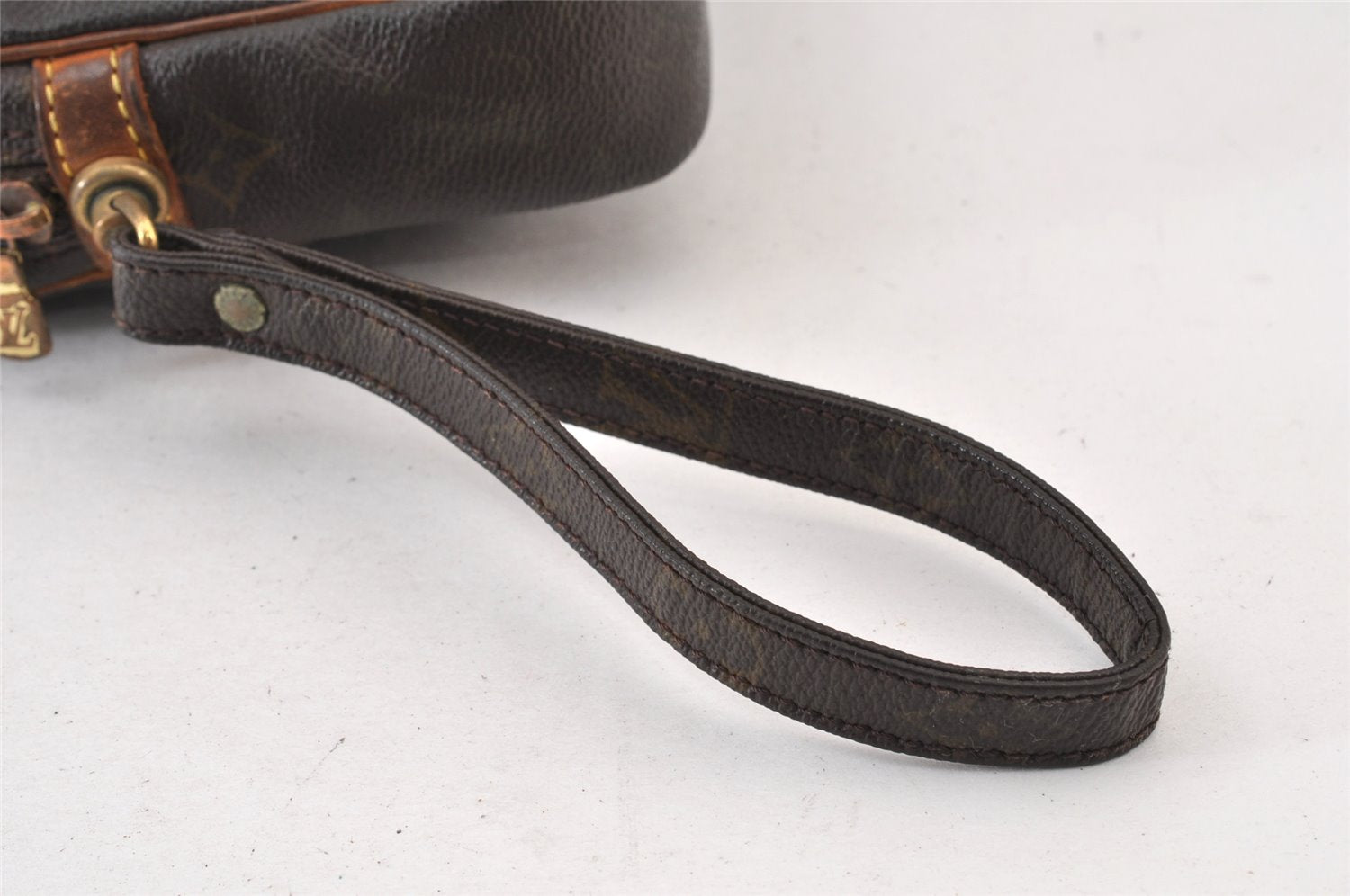 Authentic Louis Vuitton Monogram Marly Dragonne GM M51825 Clutch Hand Bag 1241K