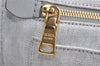 Authentic PRADA Vintage Canapa SS Denim 2Way Shoulder Hand Bag Purse White 1242I