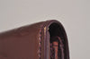 Auth Louis Vuitton Vernis Portefeuille Sarah Wallet Wine Red M93524 LV 1242J