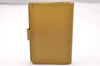 Authentic CHANEL Agenda Caviar Skin Leather Notebook Cover Yellow CC 1243J