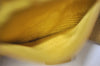 Authentic CHANEL Agenda Caviar Skin Leather Notebook Cover Yellow CC 1243J