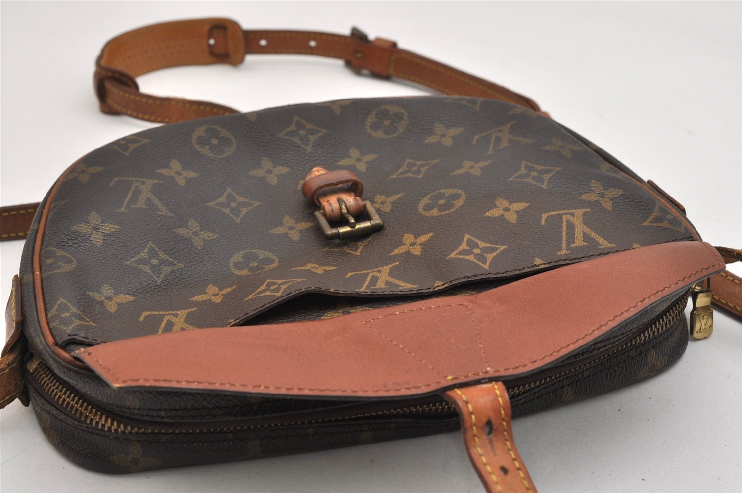 Authentic Louis Vuitton Monogram Jeune Fille MM M51226 Shoulder Cross Bag 1245K