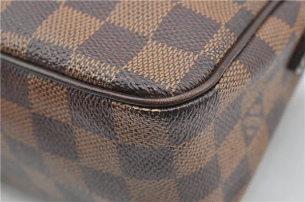Authentic Louis Vuitton Damier Ravello GM Shoulder Cross Bag N60006 LV 1246G