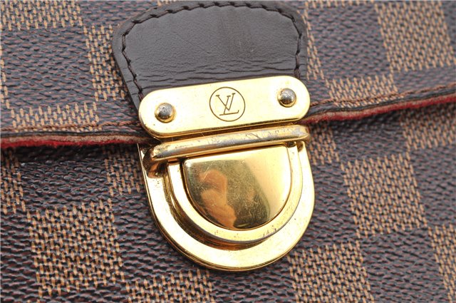 Authentic Louis Vuitton Damier Ravello GM Shoulder Cross Bag N60006 LV 1246G